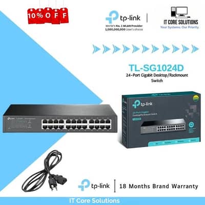  TP-Link TL-SG1024D V9 – 24-Port Gigabit Switch