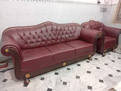 elegant solid wooden sofa set