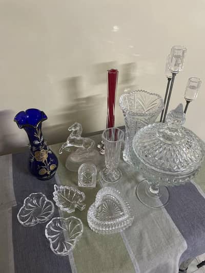Luxury Vintage Crystal & Glass Decoration Pieces