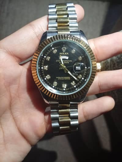 Rolex Day-Date Style Two-Tone Watch(Excellent Condition)