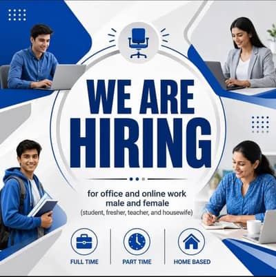 We are hiring male and female for job