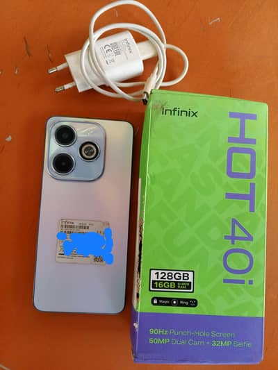 Infinix Hot 40i Complete Box (16+128Gb )