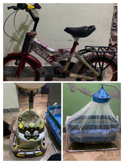 cycle bilkul new hai dekh sakta hein ak jola hai or ak walker ha use