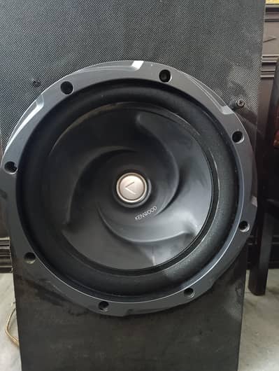 original Kenwood woofer with sold wooden frame