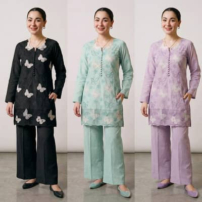 *MARIA. B BUTTERFLY LAWN COTTON