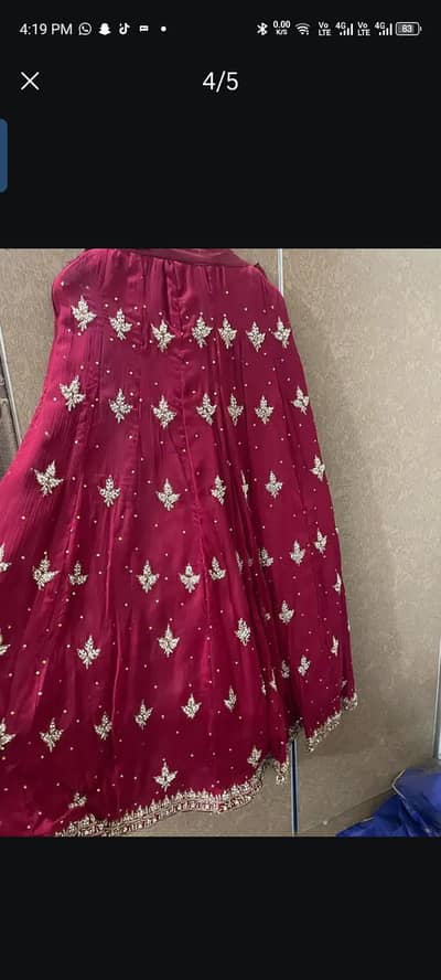 bridal lehenga fully embroided