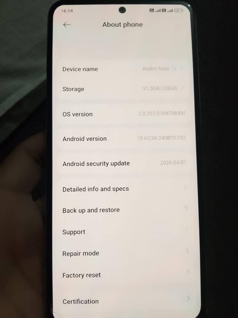 Redmi Note 12 6