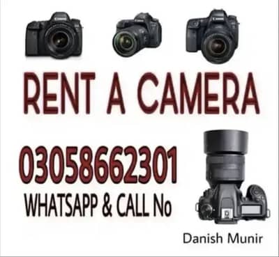 DSLR CAMERA FOR RENT, RENT A CAMERA, DSLR CAMERA ON RENT