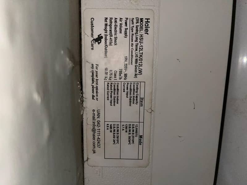 Haier 1 ton Split Ac 3