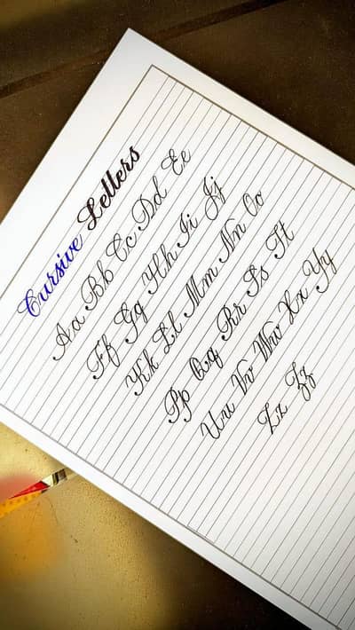 hand writing sikhnay kaliY rabta karien