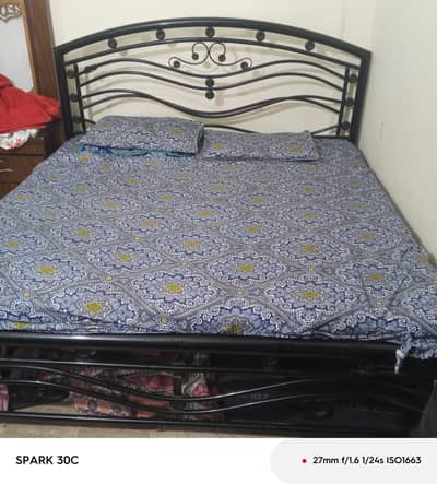 king size used iron bed for sale