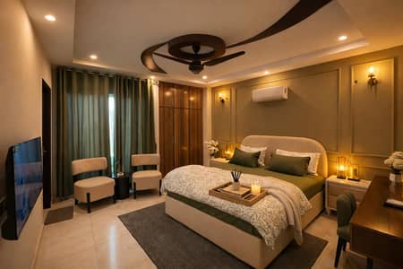 2 Bedrooms Luxury Furnished Apartment is Available For Rent in Bahria Town Lahore