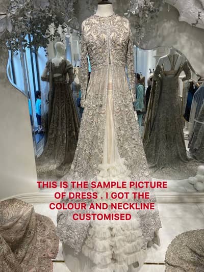Suffuse Bridal Maxi Lehenga / long Maxi Tail Walima Dress