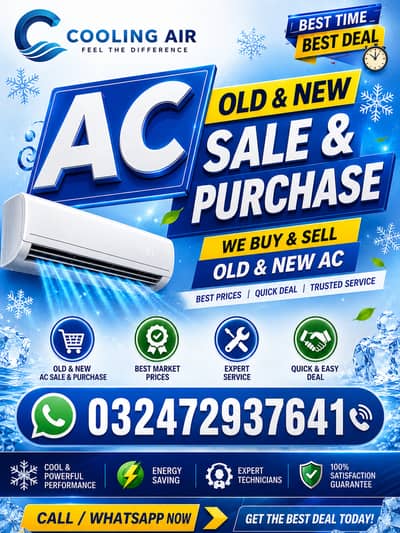 Ac Sale Purchase/ Window Ac/Split AC /Inverter All Type Of AC
