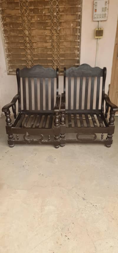 5 seater wooden sofa pure wooden