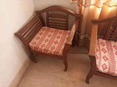 wooden sofa