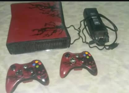 xbox 360s with 320gb hard drive and 2 wireless joystick