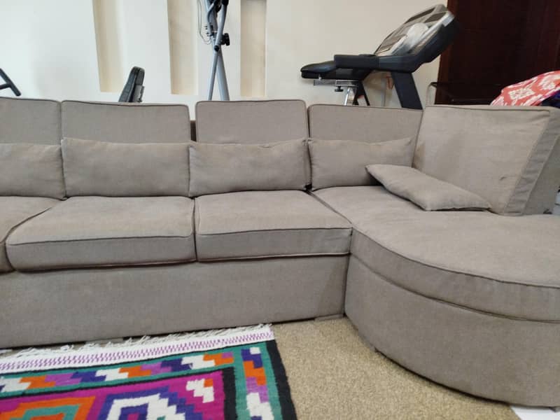 Premium 7-Seater L-Shape Corner Sofa Set – Excellent Condition 1