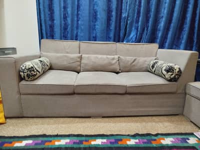 Premium 7-Seater L-Shape Corner Sofa Set – Excellent Condition