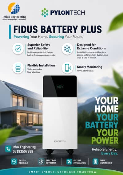 Pylontech Lithium Ion Battery 16 kWh 51.2 V 300 Ah