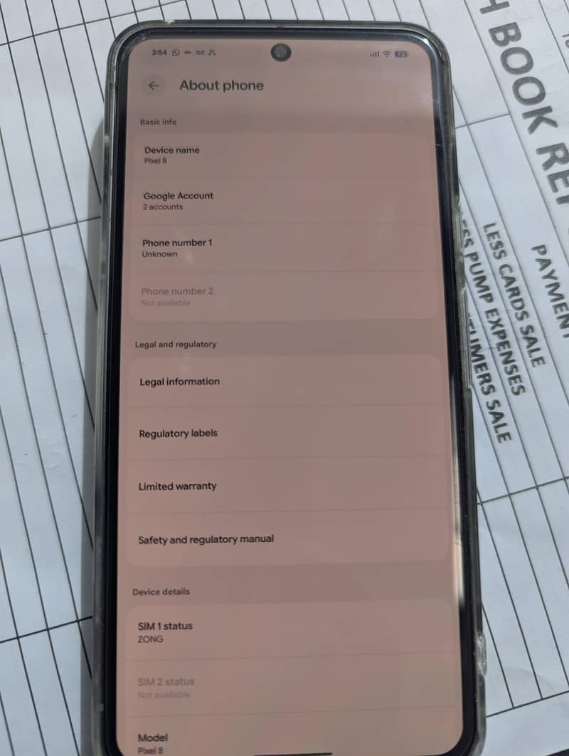 GOOGLE PIXEL 8 12