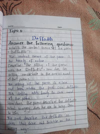 FSc/ Matric Handwritten Assignment English Urdu