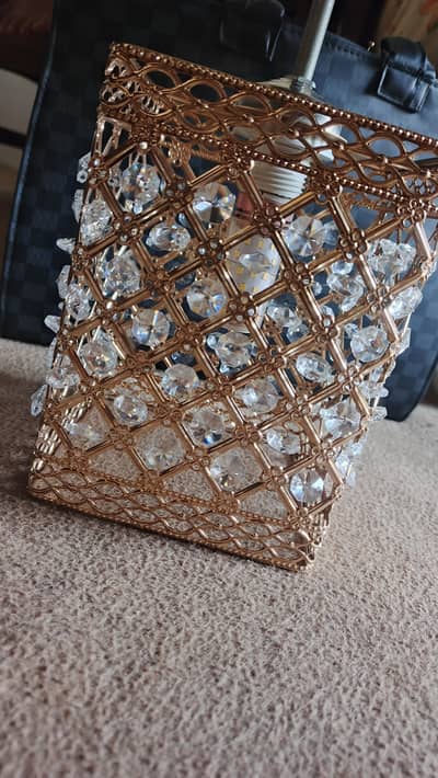 Crystal Table Lamp Light Desk Lamps golden