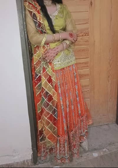 Beautiful mehndi dress /Elegant wedding outfit