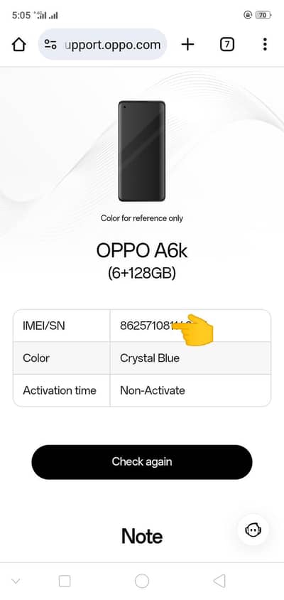 OPPO A6k 6/128