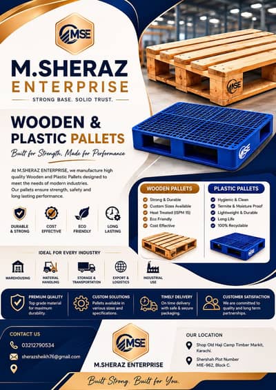 Wooden pallets / Heavy duty pallet / Pallets on best price in Karachi