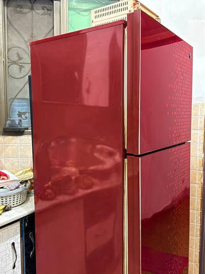PEL PRGD 130 Double Door Refrigerator — Pattern Red (Second-Hand)