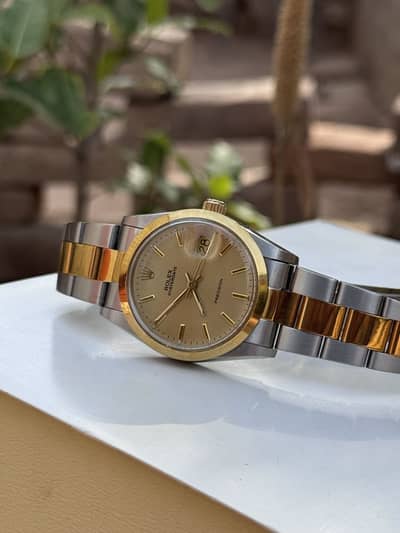 Pre owned Rolex Oyster Date Precision Shampain Vintage Dial 34mm