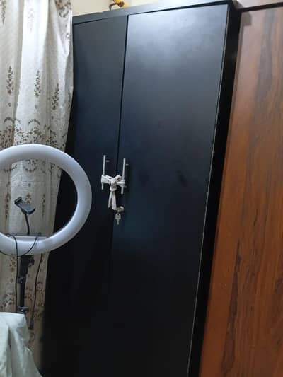 two doors brown and black colour