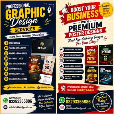 Professional Graphic Design Services | Posters, Logos, Social Media &