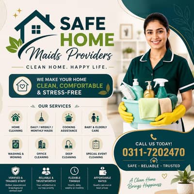 Maids provider & babysitter and nurse ,cooks, Maids available