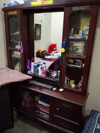 dressing table and show case