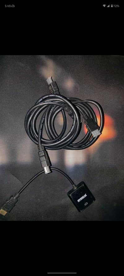 New HDMI to HDMI Cables and hdmi to vga converter