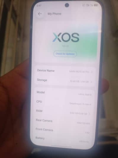 Infinix Note 60 pro for sell  with complete box charger