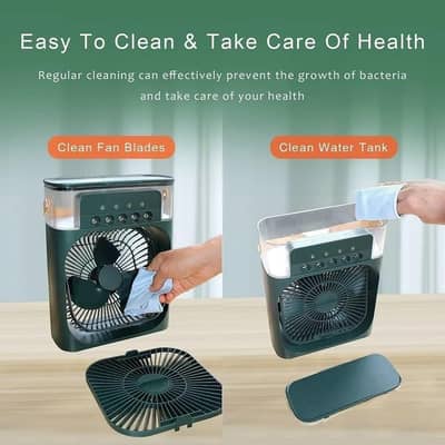 Mini Air Cooler White ABS Plastic
