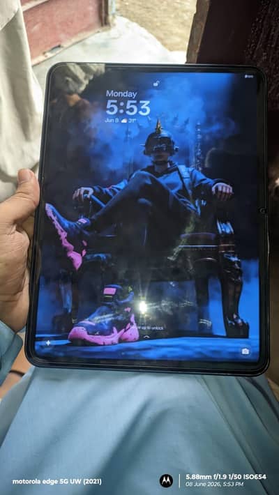 oppo pad 3 with box charger k sat hai