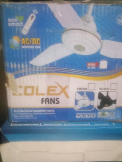Colex fan AC DC abhi box pack hai ek din bhi use nhin hua