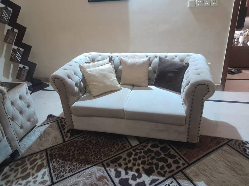 sofa set . . dining table set . . dividers setup 6