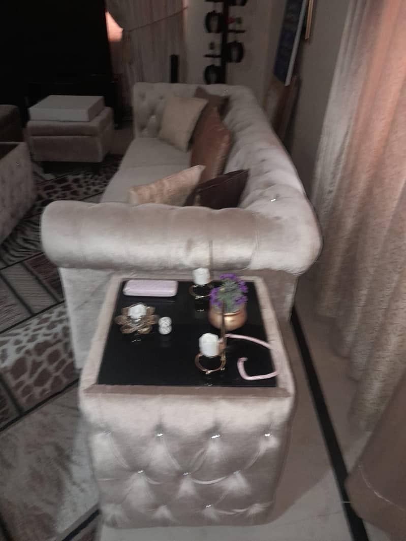 sofa set . . dining table set . . dividers setup 9