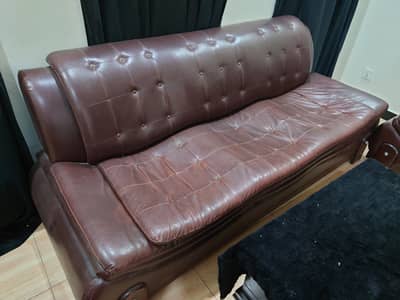 7 seater leather sofa set