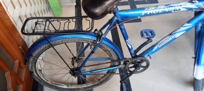 Blue Phoenix Pro Bicycle with Shimano Parts – Good Condition!
