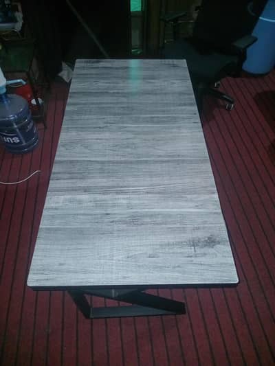 Modern Industrial Study Table / Office Desk with Metal Legs