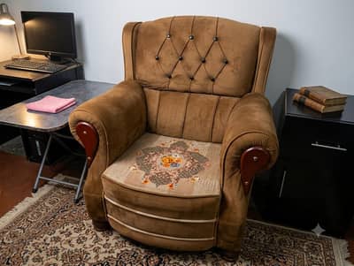 Complete Sofa Set for sell with 3 table set