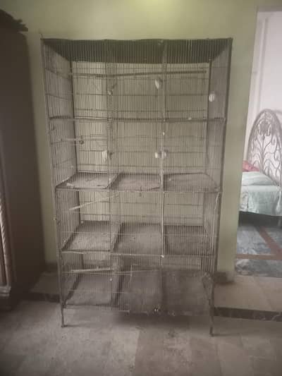 12 Slot Bird Cage | Full Iron cage