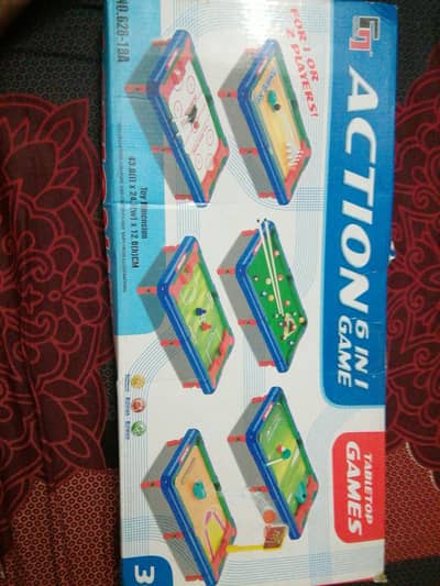 kids miniature play set snooker, hockey, etc.
