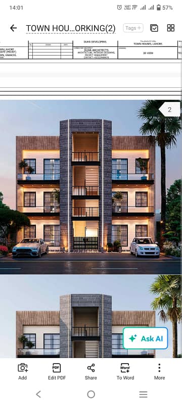 3.5 Marla Town House available for sale in union Town Lahore